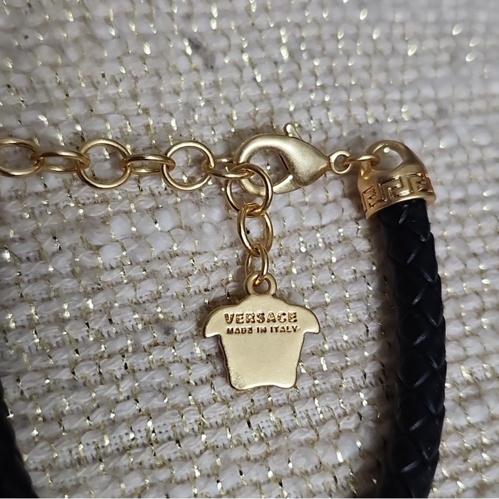 VERSACE Medusa Braided Leather
Bracelet NWOT - Picture 6 of 8